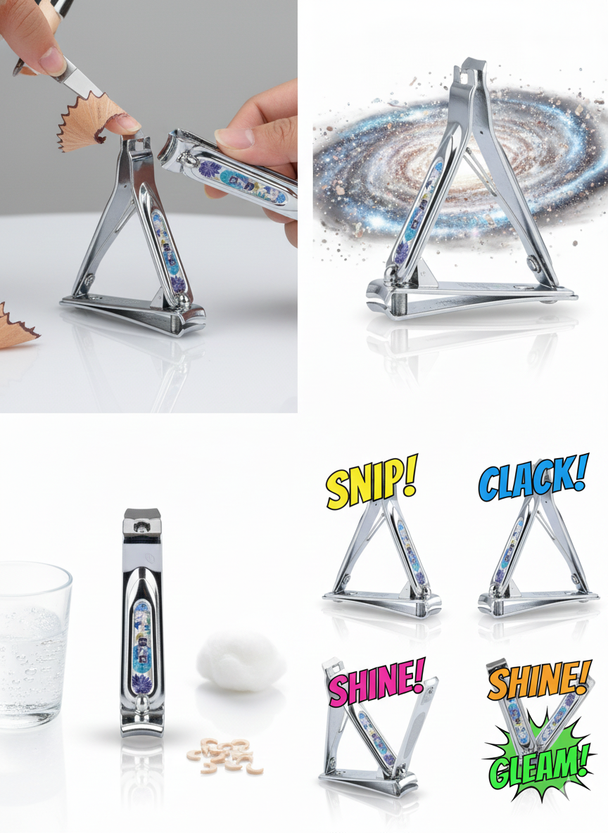 Nail Clipper for Men & Women – Stainless Steel Nail Cutter with Anti-Slip Grip, Sharp Precision Blades