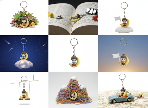 Cute Cartoon Boy Banana Keychain for Kids & Girls