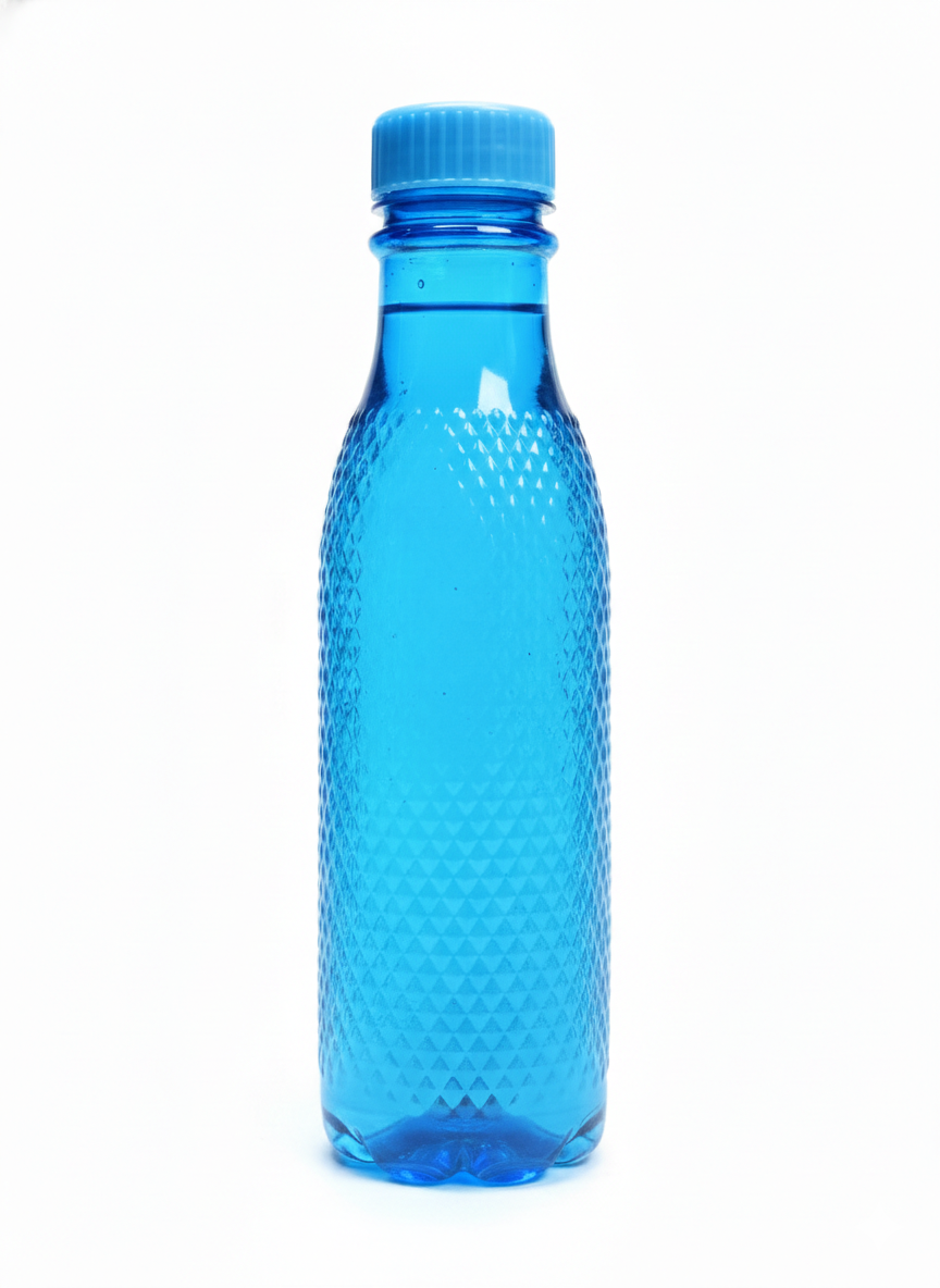 Reusable Plastic Water Bottle Set of 6 | Durable Leakproof Bottles with Grip Design