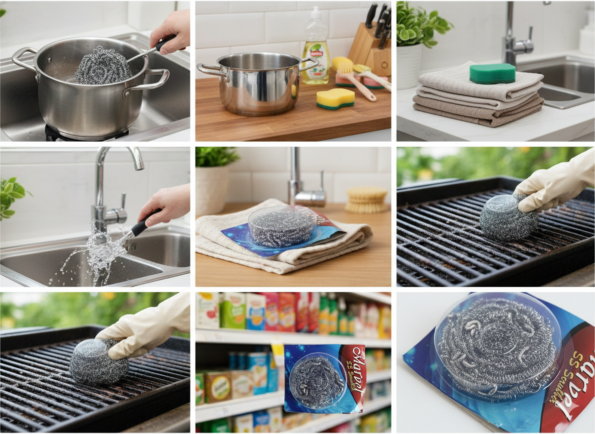 Marvel Stainless Steel Scrubber for Kitchen Cleaning