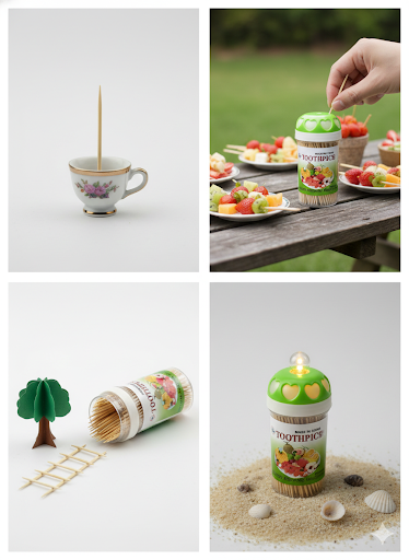 Toothpick Dispenser Box with Toothpicks | Portable Toothpick Holder Container