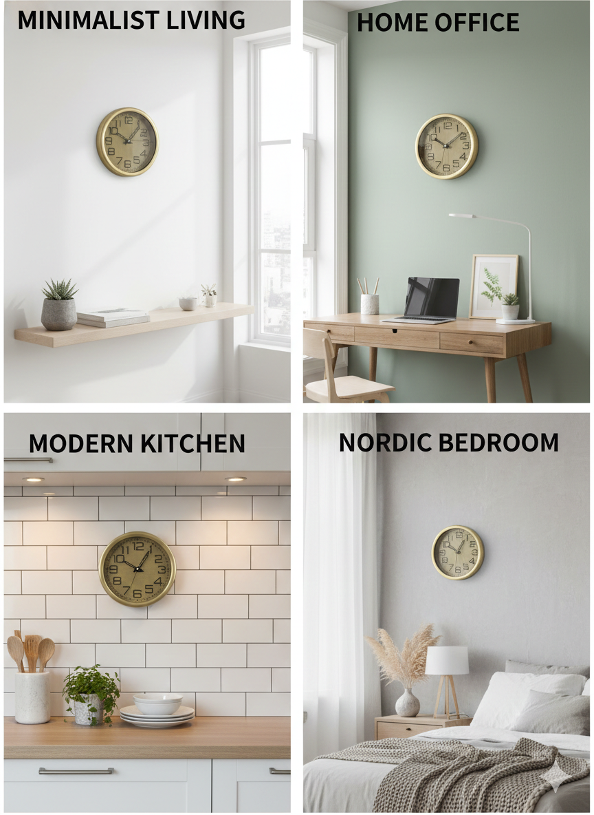 Elegant Round Shape Wall Clock