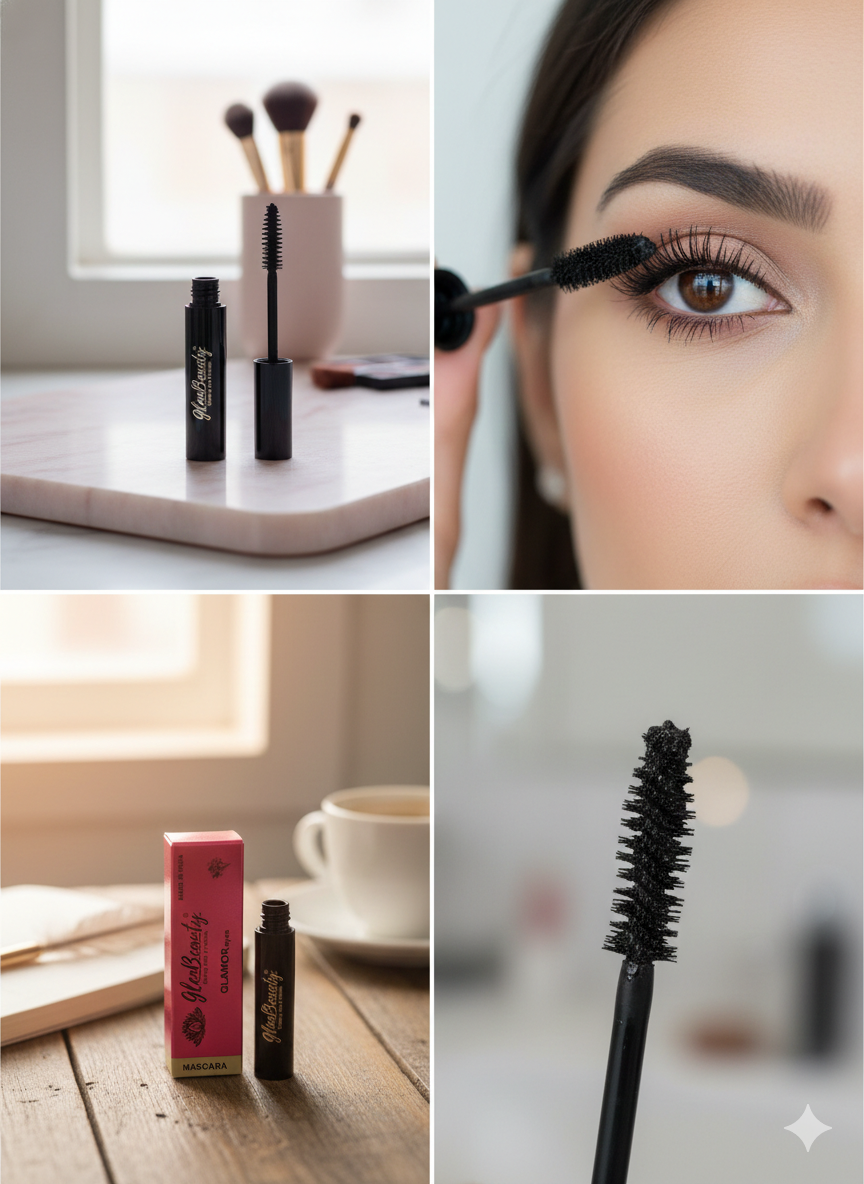 Glen Beauty GlamOR Eyes Mascara for Women | Long Lasting, Smudge-Proof & Waterproof