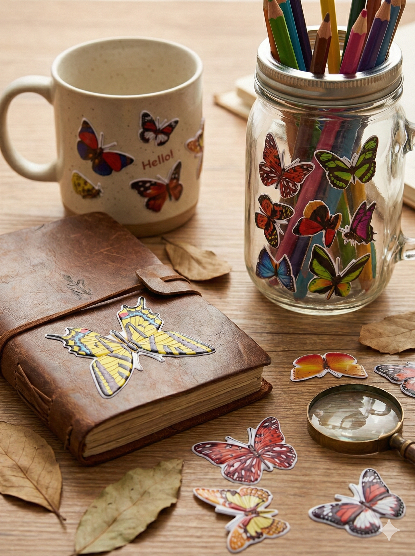 3D Butterfly Stickers for Kids – Colorful Embossed Girls Life Sticker Sheet,