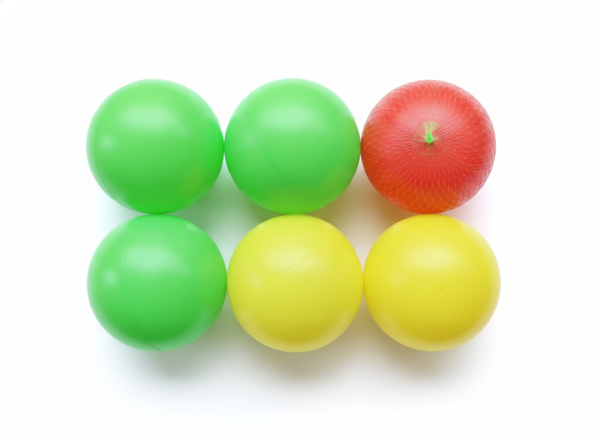 Lightweight Colorful Play Balls for Indoor & Outdoor Games (Pack of 1)
