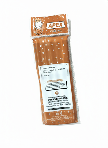 APEX Jerry Ball Pen Pack of 5 | Smooth Writing Black Ink Pens