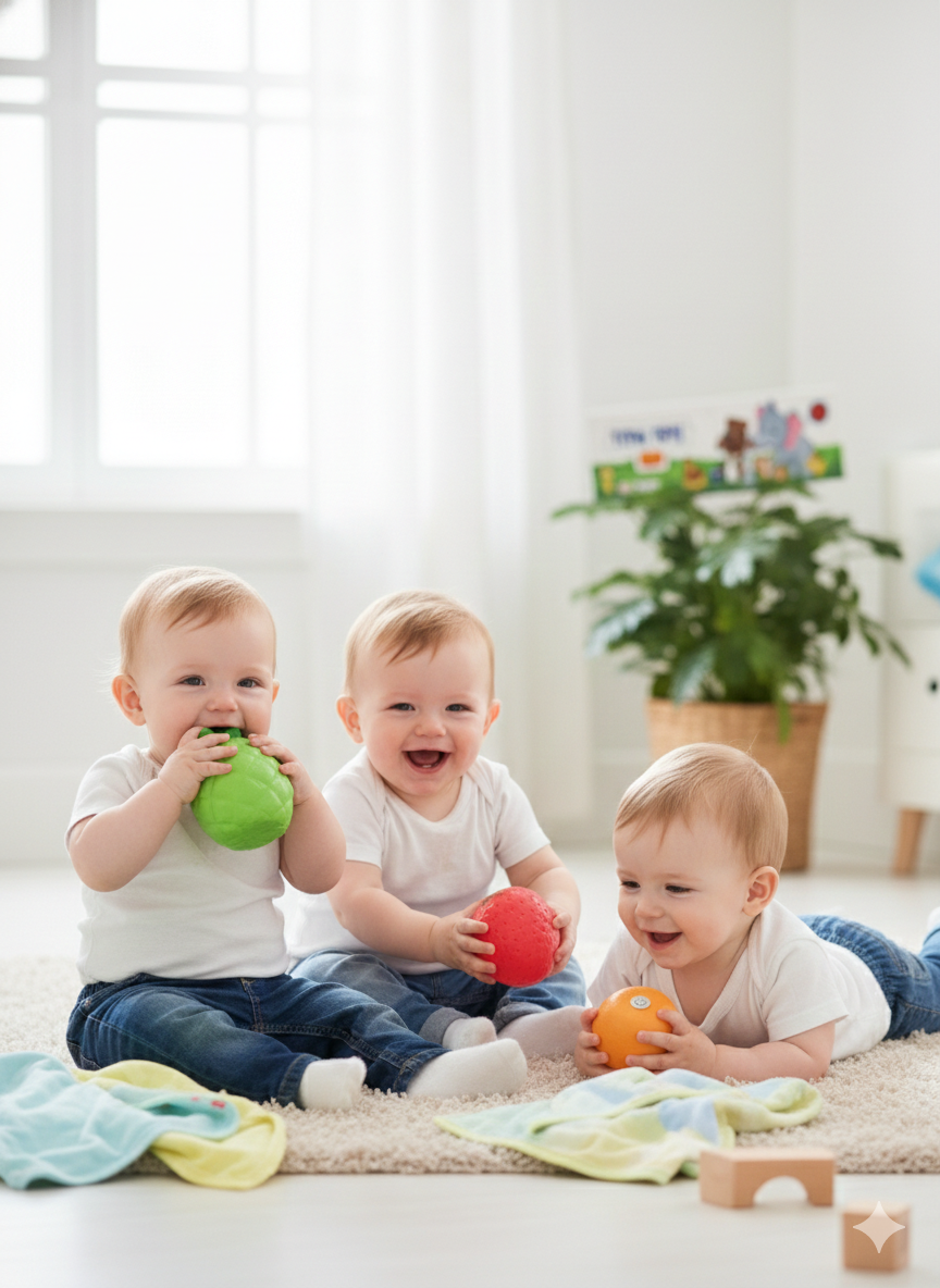 Squishy Fruit Toy Set for Kids (3 Pieces) | Soft Squeezable Sensory Toys for Toddlers