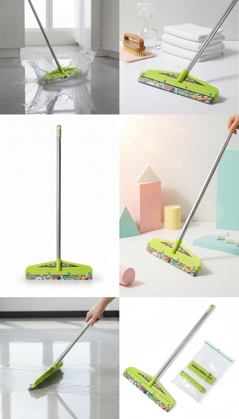 Floor Wiper with Aluminum Handle | Heavy Duty Floor Cleaning Wiper (16 INCHIS)