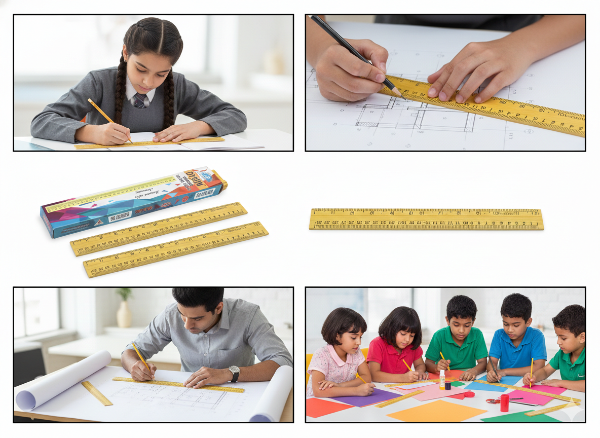 Dyson Wooden Scale 30 cm ā Durable Measuring Ruler