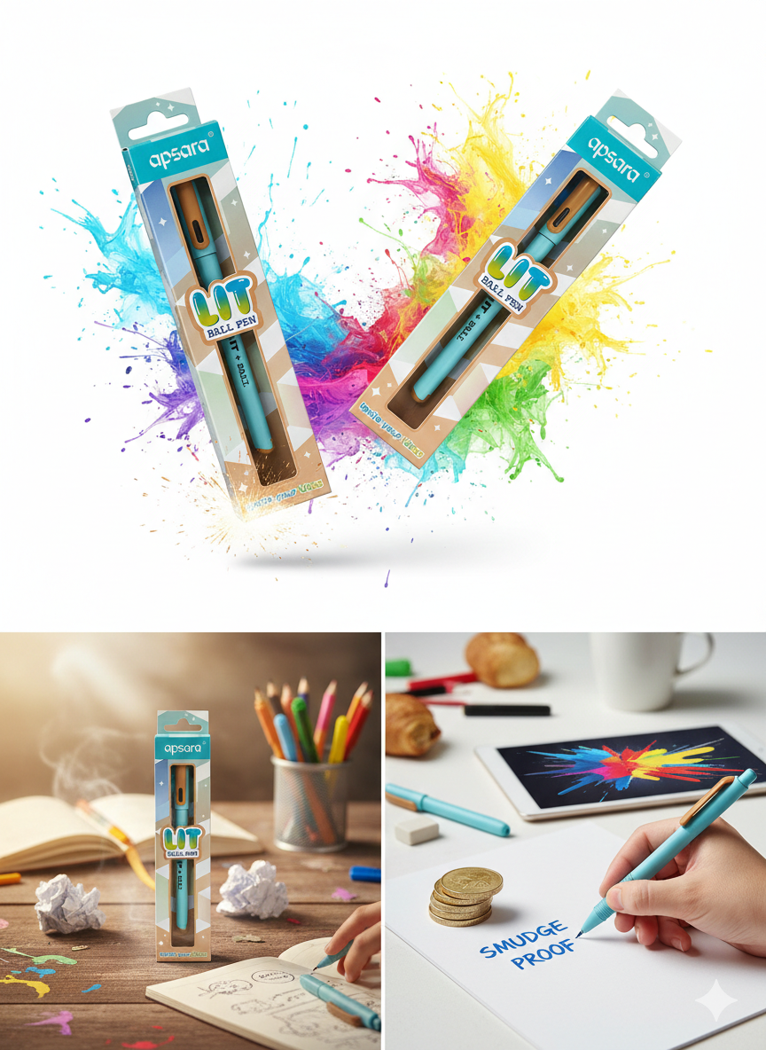 Apsara Lit Ball Pen Affordable Everyday Pen for School & Office Use