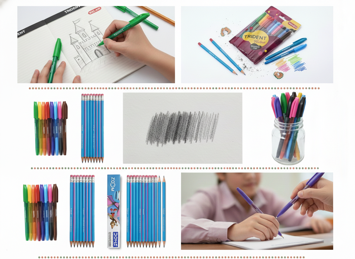DOMS Ultimate Dark Pencils (HB/2) | Extra Dark Smooth Writing