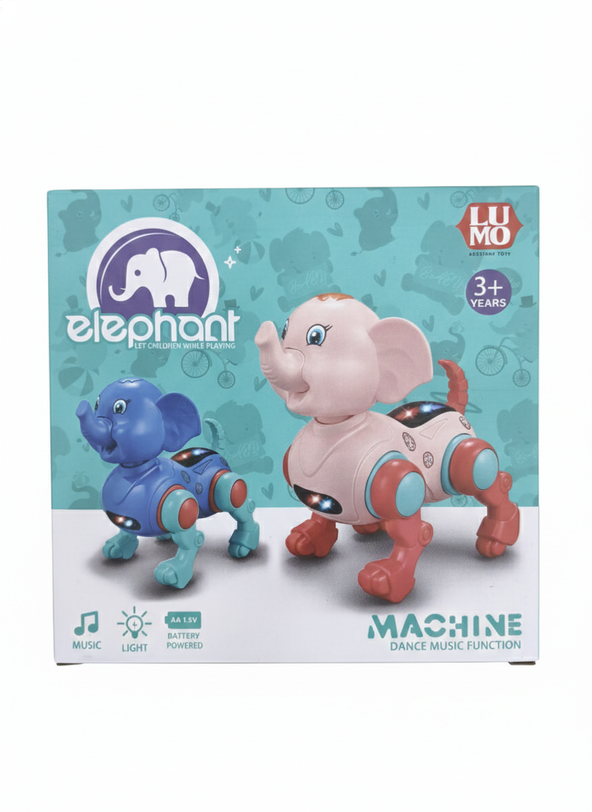 Remote Control Robot Elephant Toy for Kids 3+ Years | Dancing Walking Musical Elephant with LED Lights