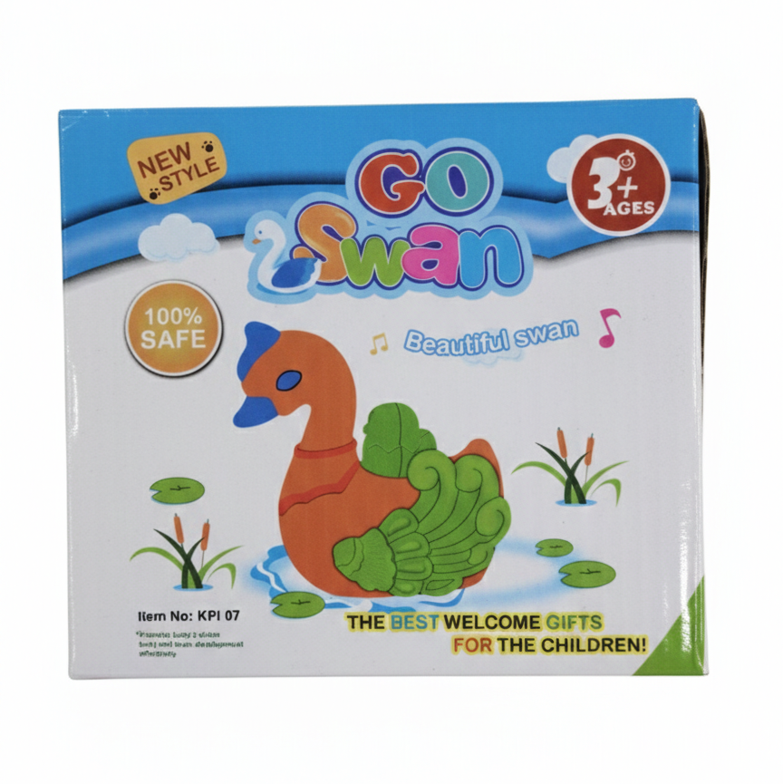 Automatic Swimming Swan Toy for Kids 3+ Years | Musical Water Bath Toy with Lights
