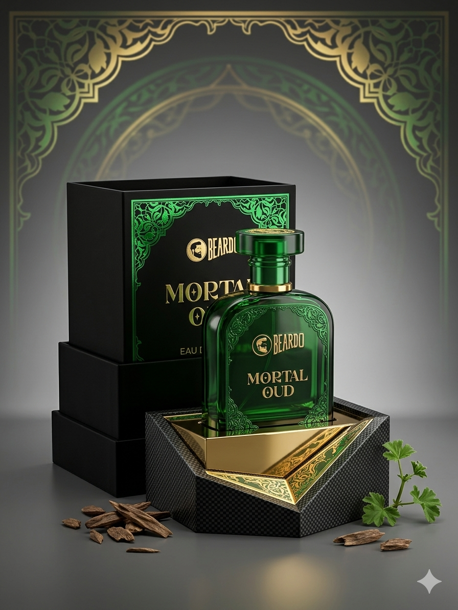 Beardo Mortal Oud Eau De Parfum for Men, 80ml | Long Lasting Luxury Oud Perfume with Musk & Sandalwood