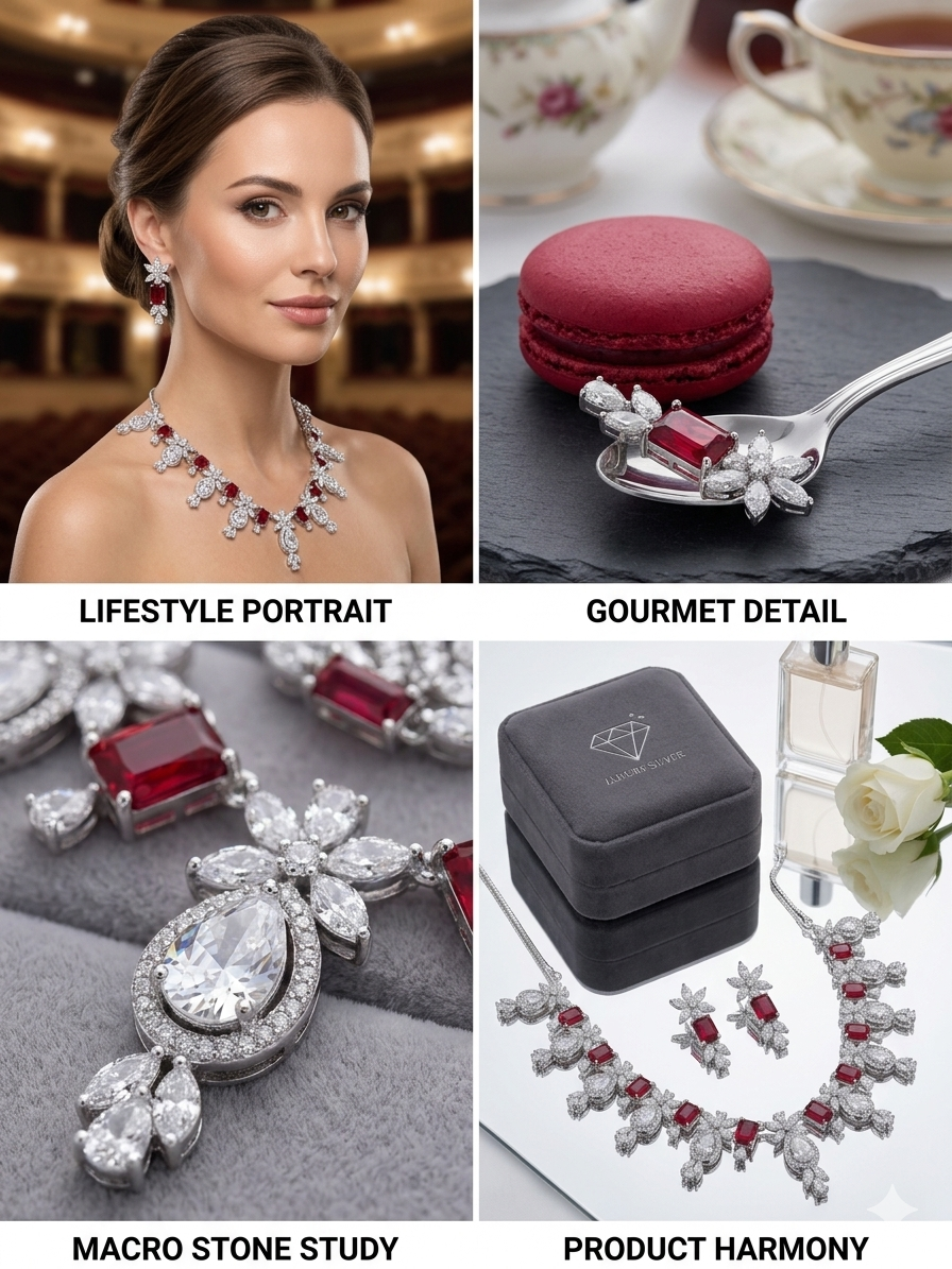 Sterling Silver Plated Pave Chain, Hypoallergenic – Luxury Gift Boxed for Women, Brides, Weddings & Anniversaries