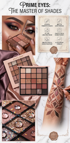 Any Lady Prime Eyes 35 Shade Eyeshadow Palette | Professional Matte & Glitter Eye Makeup Palette for Women | Highly Pigmented Long Lasting Nude Smokey Shades