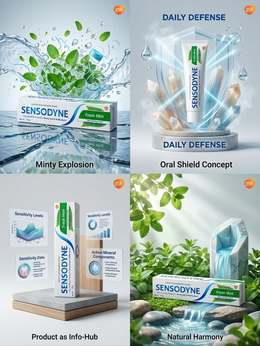 Sensodyne Fresh Mint Toothpaste 75g, Daily Sensitivity Protection Toothpaste with Potassium Nitrate & Sodium Fluoride, Triple Cleaning Action, Fresh Mint Flavor for Strong Teeth & Healthy Gums