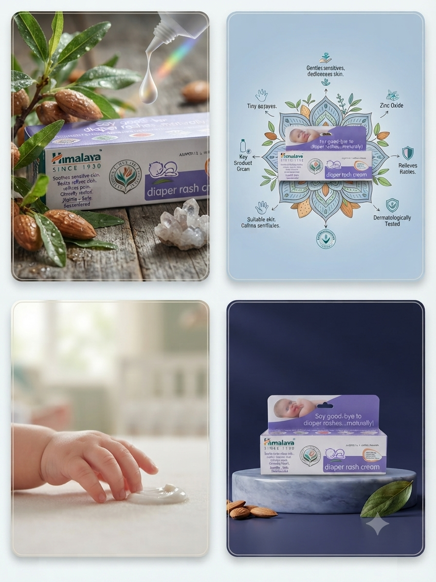 Himalaya Diaper Rash Cream for Babies | With Almond Oil & Zinc Oxide | Soothes, Protects & Heals Diaper Rash