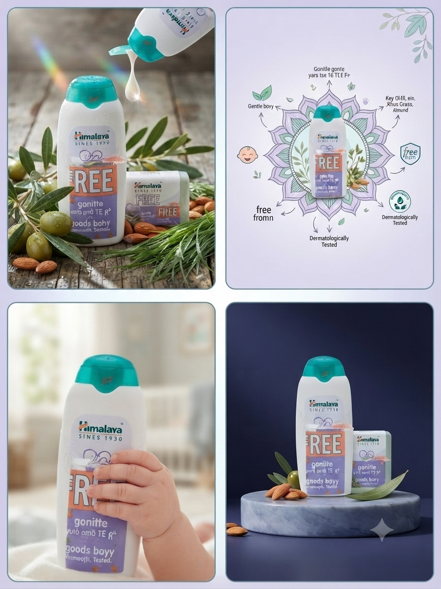 Himalaya Baby Bathing Bundle | Baby Shampoo 200ml & Baby Soap 75g | Gentle Tear-Free Cleansing with Olive Oil, Almond Oil & Khus Grass | Paraben Free | Dermatologically Tested