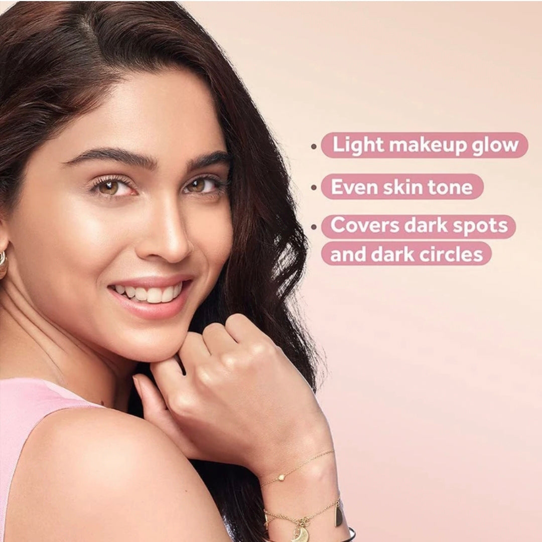 POND'S BB+ Cream Natural Shade with SPF 30 PA++ – Instant Spot Coverage, Light Makeup Glow, Vitamin Enriched Face Cream, Lightweight Foundation for Daily Use