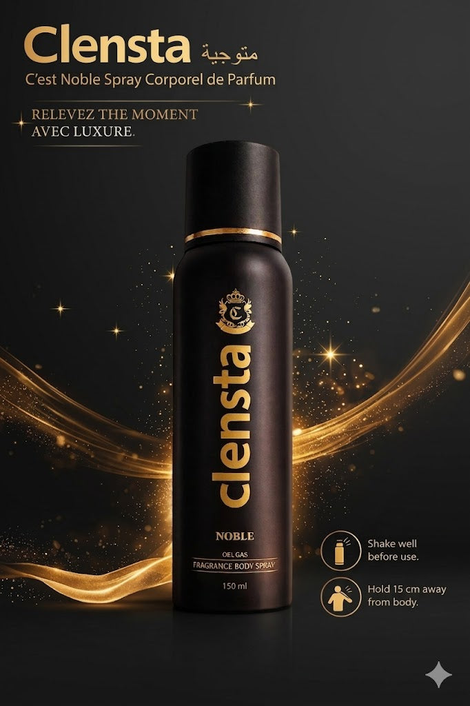 Clensta Noble Fragrance Body Spray for Men & Women | Long Lasting Luxury Deo |