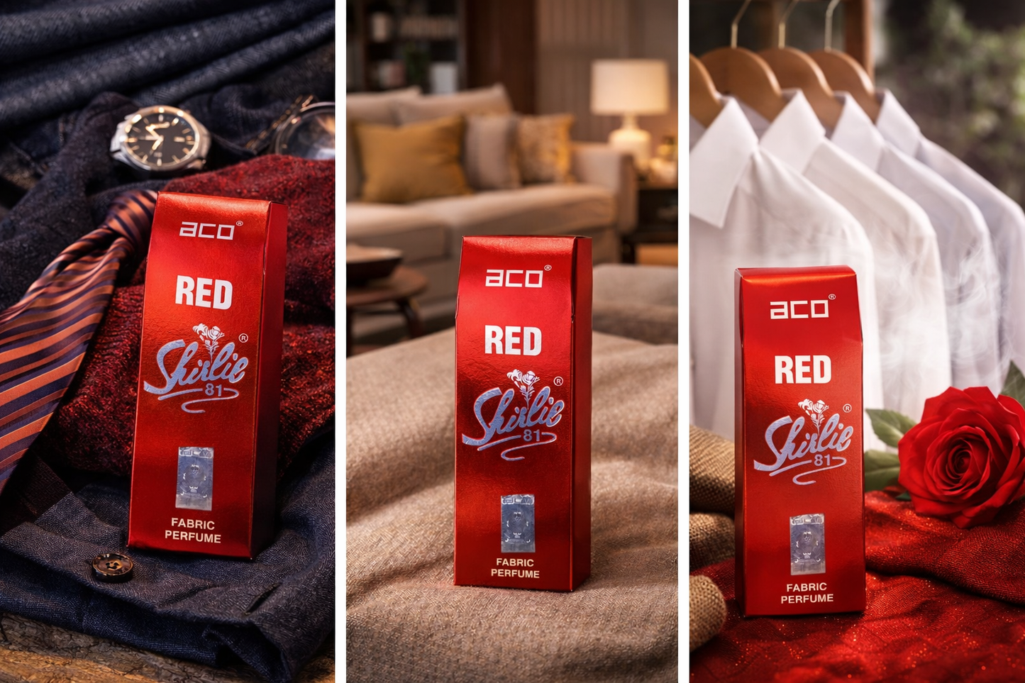 ACO Red Skilie 81 Fabric Perfume Spray for Clothes & Sofa | Long Lasting Fabric Freshener