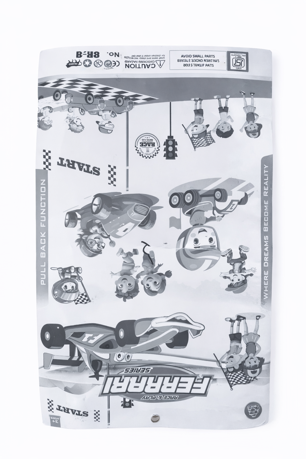 Pull Back Racing Car Toy Set for Kids (Pack of 8), Mini Formula Race Cars, Friction Powered Toy Vehicles, Colorful Racing Cars for Boys & Girls (Ages 3+)