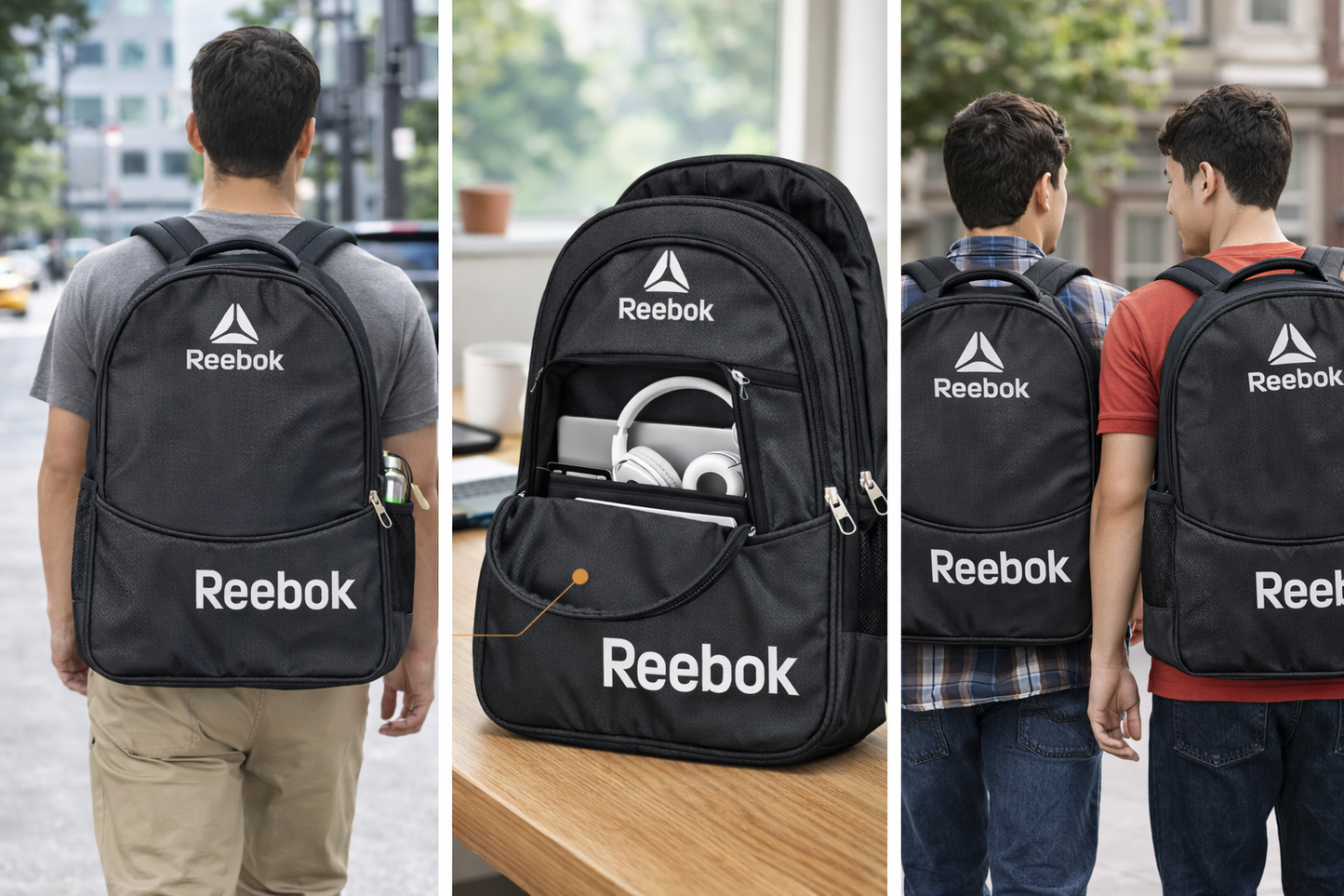 Reebok Backpack for Men and Women, Laptop Backpack with Padded Sleeve