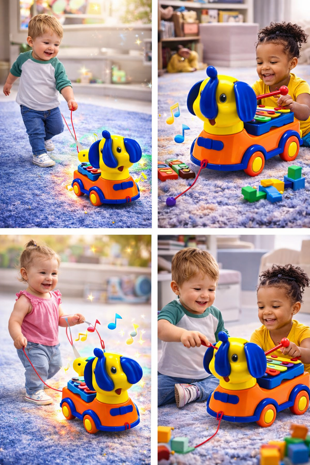 🟡 Product Title (SEO Optimized) Elephant Xylophone Toy for Kids (1+ Years) – Pull Along Musical Toy with Playable Xylophone, Educational Learning Toy for Toddlers Boys & Girls