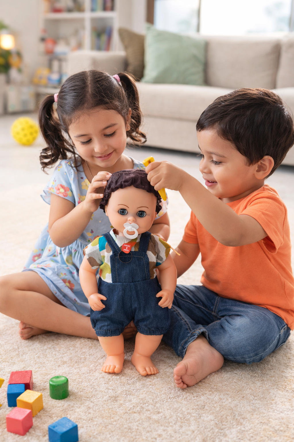 Cute Baby Doll Toy for Kids with Storage Container