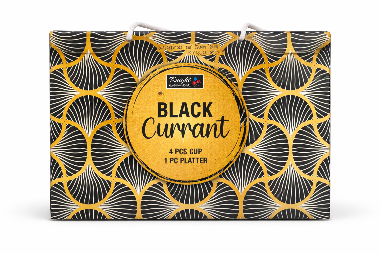 Premium Black & Gold Marble Design Bowl Set (7 Pieces) | 6 Small Bowls + 1 Large Serving Bowl