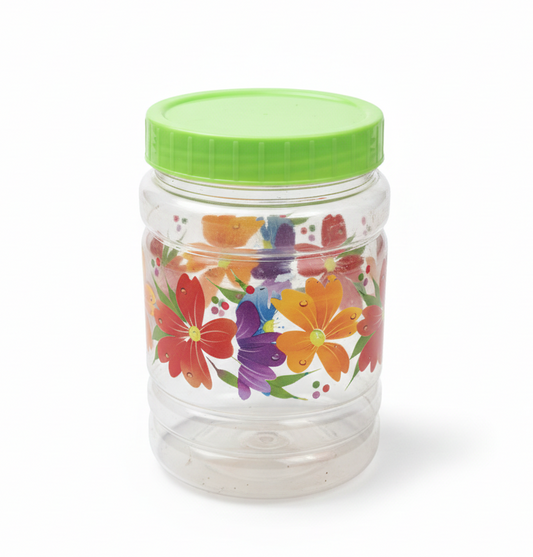 Plastic Storage Jar with Lid,