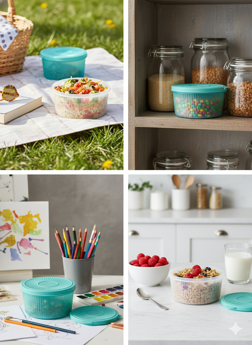 Plastic Storage Container with Lid
