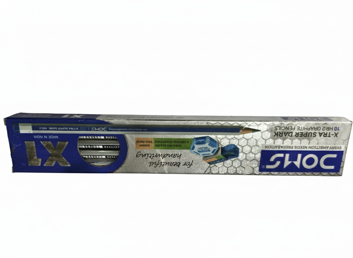 DOMS X1 X-TRA Super Dark HB/2 Graphite Pencils – Pack of 10 |