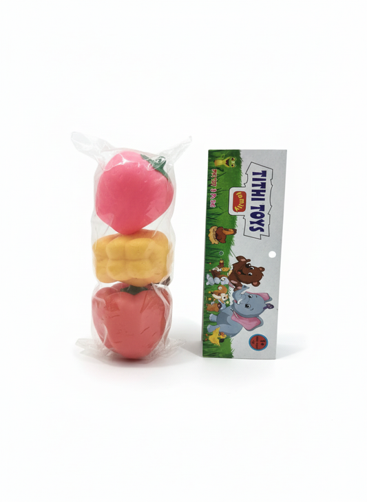 Chu Chu Baby Toy Soft Squeaky Fruit Set