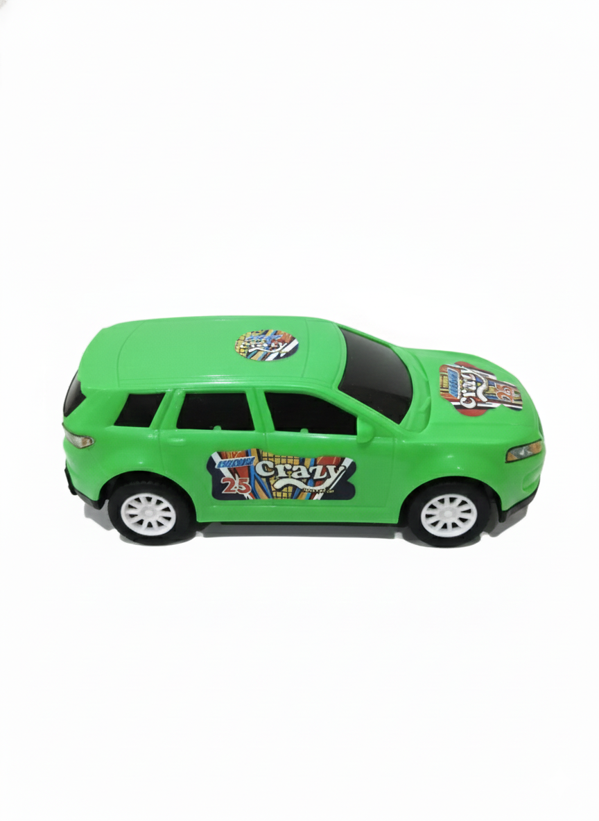 Durable Plastic Racing SUV Vehicle with Crazy Graphic Design – Small Toy Car Gift for Kids