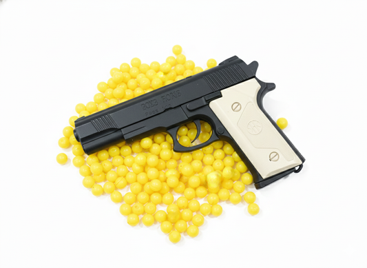 Safe BB Gun Toy Pistol with Yellow Pellets