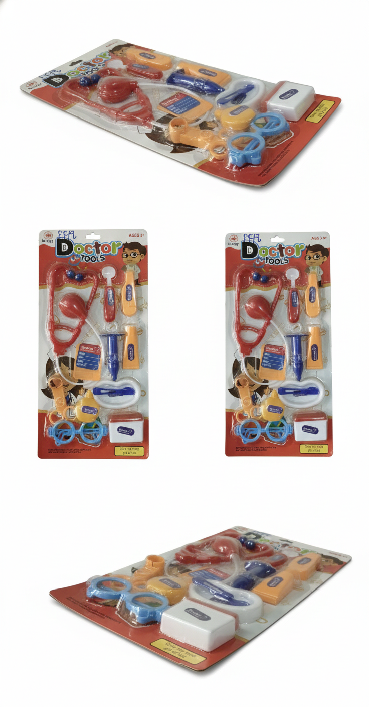 Kids Doctor Play Set Toy with Stethoscope & Medical Kit Accessories