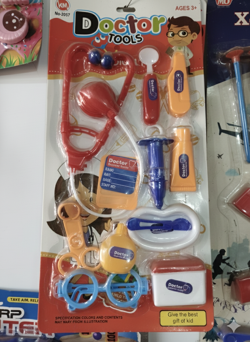 Kids Doctor Play Set Toy with Stethoscope & Medical Kit Accessories