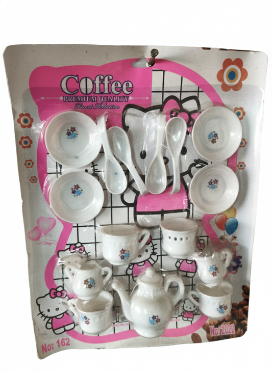 Pretend Play Coffee Set for Girls & Boys – Mini Kitchen Tea Party Set for Kids Age 3+