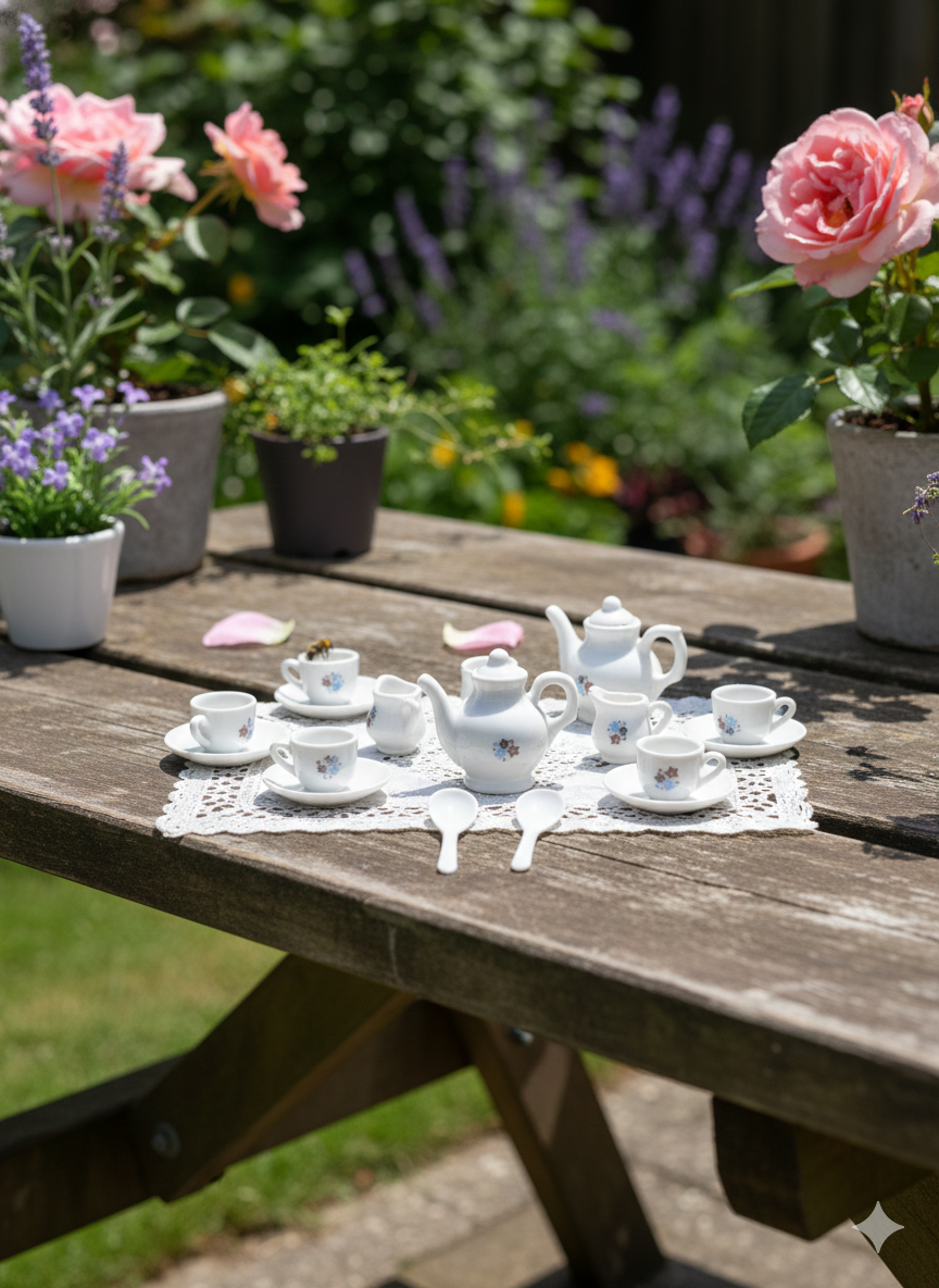 Pretend Play Coffee Set for Girls & Boys – Mini Kitchen Tea Party Set for Kids Age 3+
