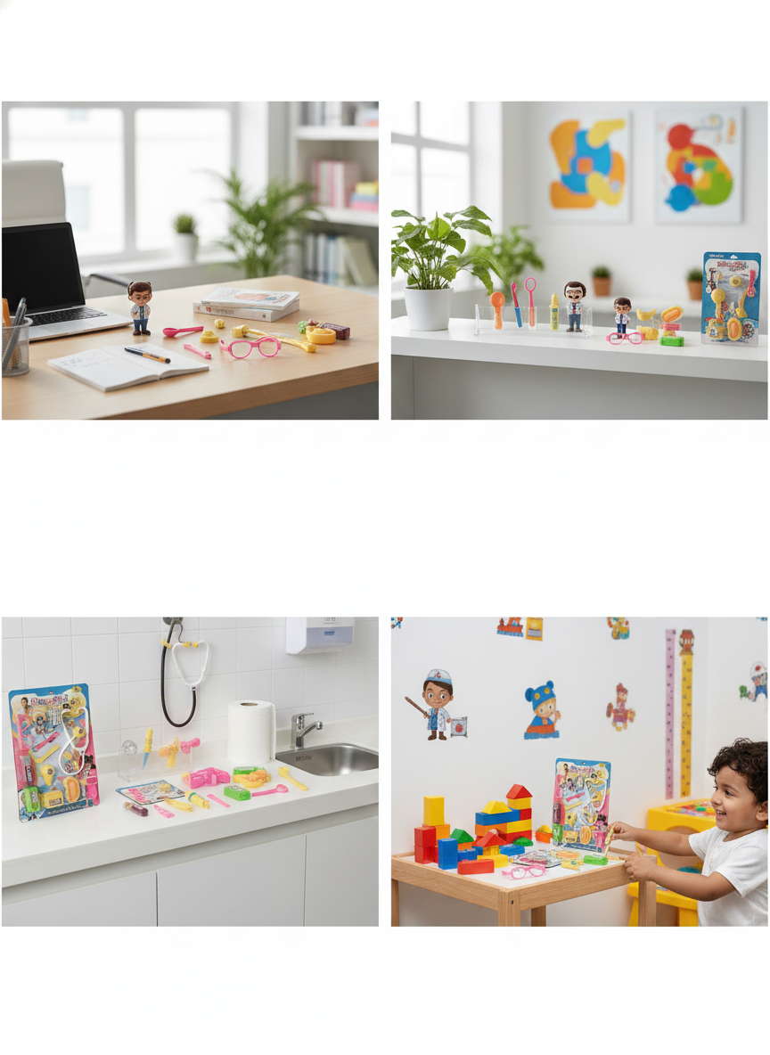 ids Doctor Play Set Toy with Stethoscope, Syringe & Medical Accessories