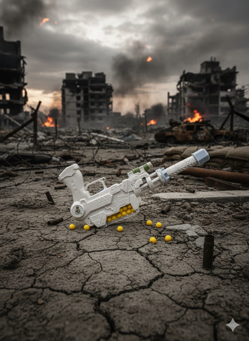 oy Gun with Refillable Bottle, Outdoor Shooting Game Toy
