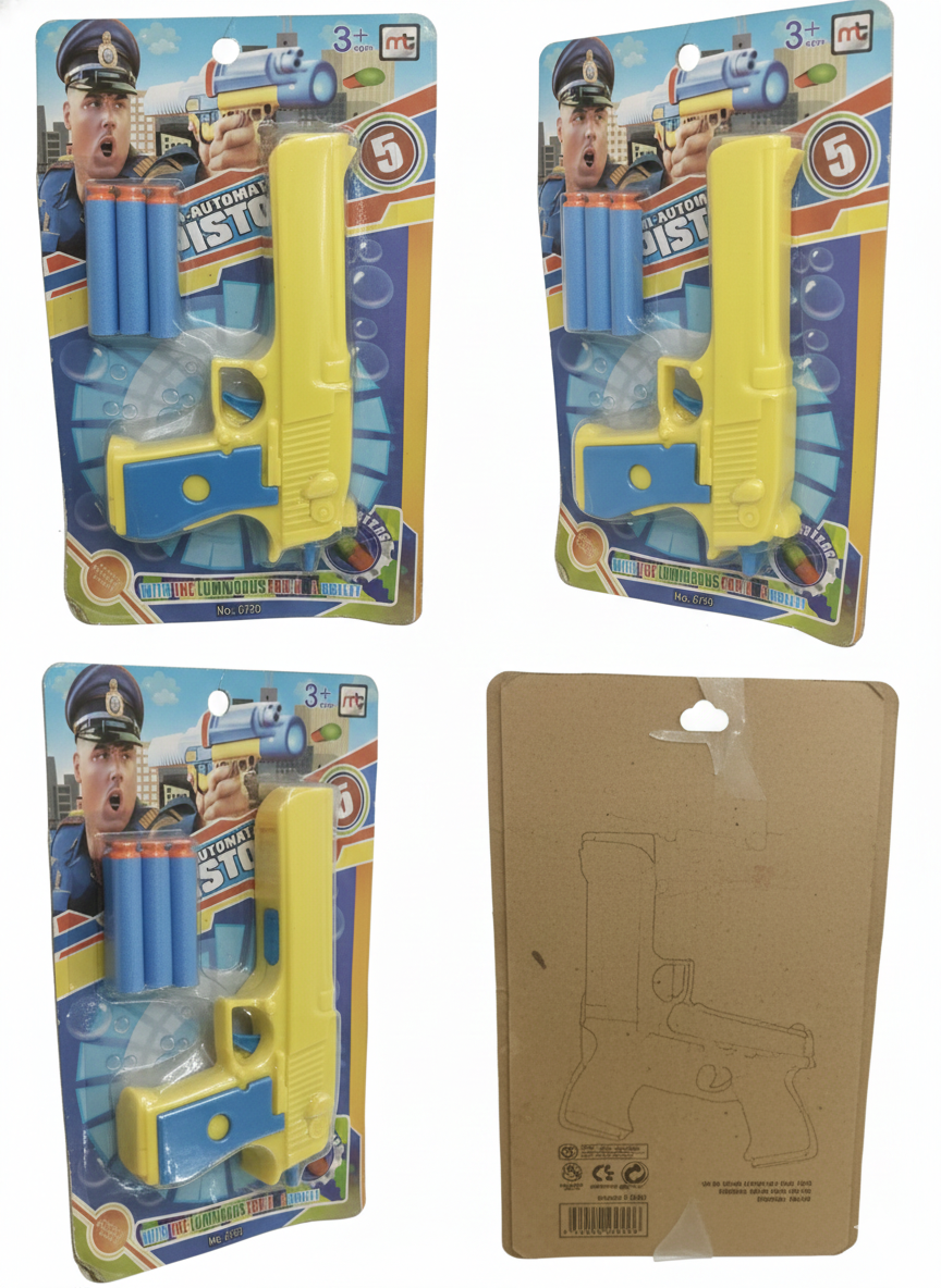 Outdoor Indoor Play Toy Gun for Boys & Girls (Multicolor)