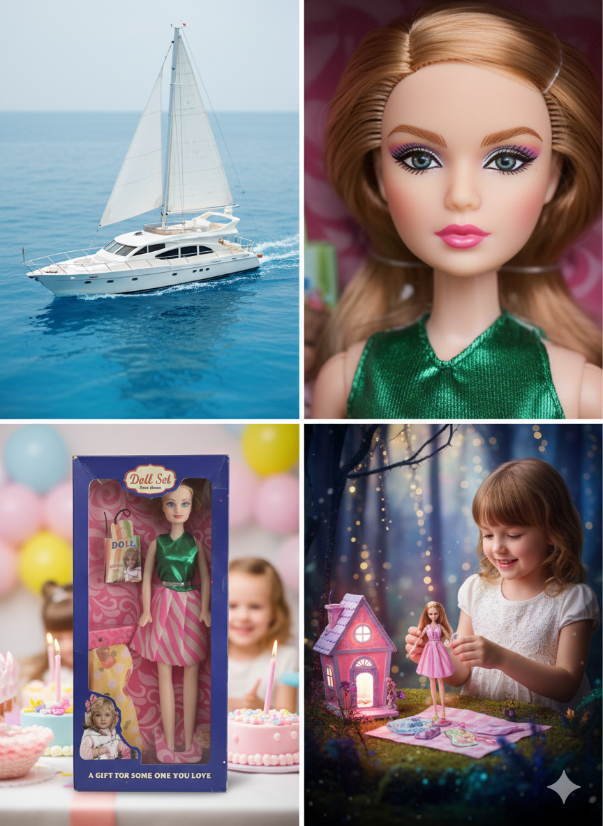 Dress-Up Doll Toy with Earrings & Outfit – Stylish Princess Doll for Kids Age 3+