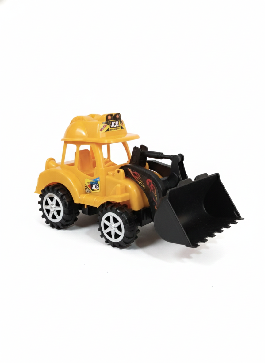 JCB Digger Toy for Kids, Construction Vehicle Front Loader Toy with Movable Bucket