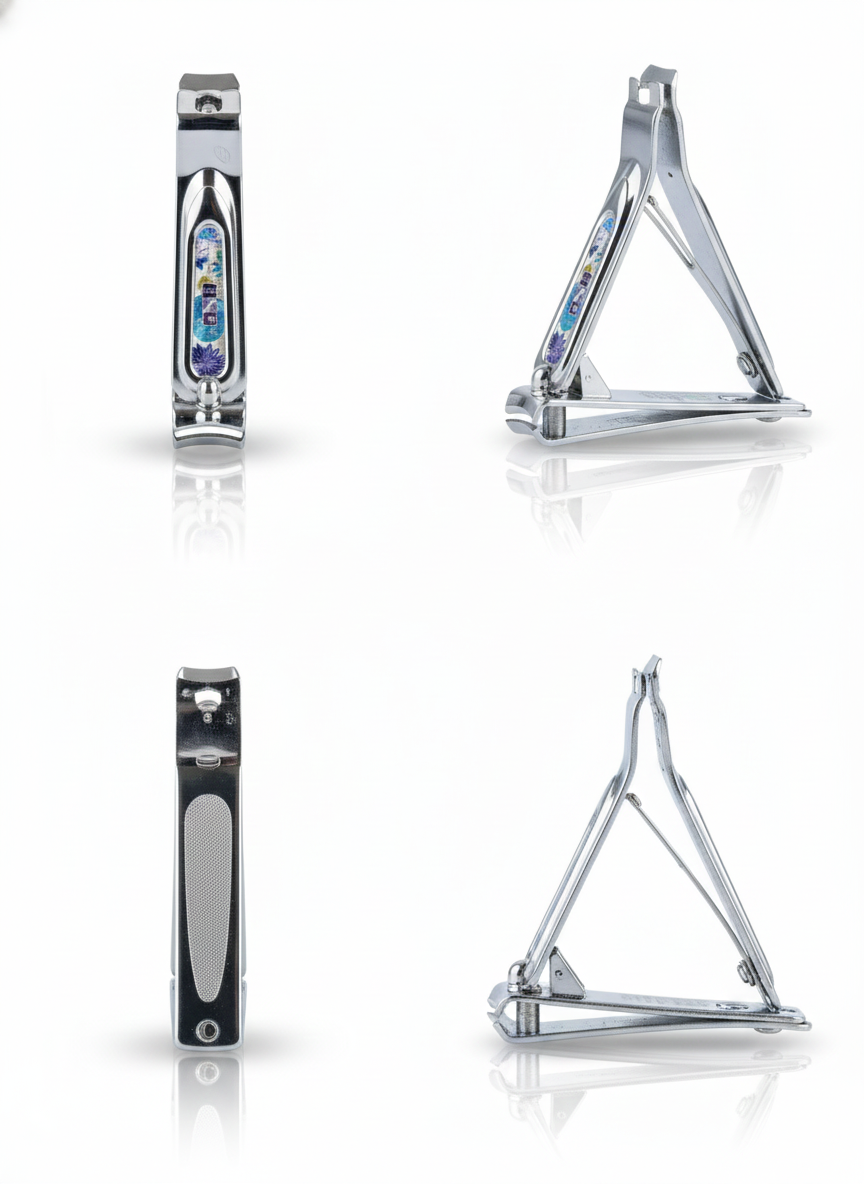 Nail Clipper for Men & Women – Stainless Steel Nail Cutter with Anti-Slip Grip, Sharp Precision Blades
