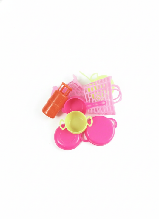 Kids Kitchen Play Set Toy – Mini Cooking Utensils Set with Pots