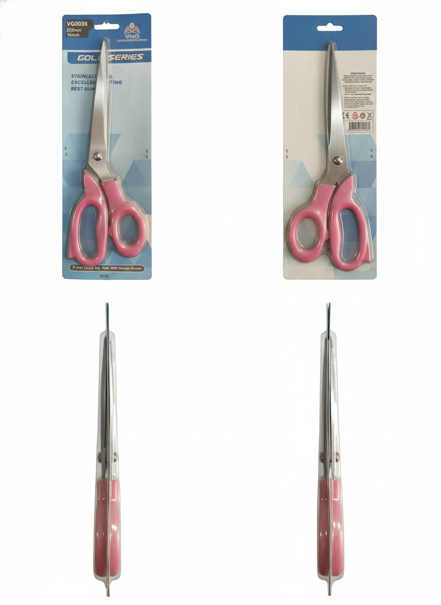 VIVO Gold Series 10 Inch Stainless Steel Scissors – Heavy Duty Multipurpose Cutting Shears with Comfortable Grip Handle