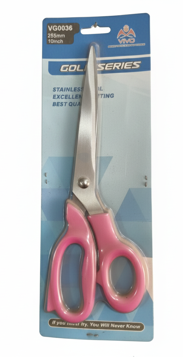VIVO Gold Series 10 Inch Stainless Steel Scissors – Heavy Duty Multipurpose Cutting Shears with Comfortable Grip Handle
